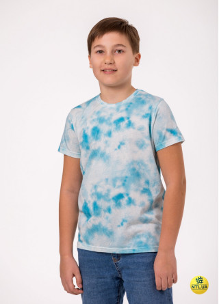Футболка дитяча Tie-Dye, модал + бавовна | Наталюкс 45-3313 – розпродаж